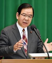 7中総で報告する志位和夫委員長　2016.11.15