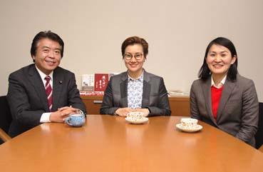 座談会風景　仁比聡平　斉藤和子　池内沙織